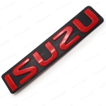 Logo โลโก้ติดหน้ารถ โลโก้ติดกระจังหน้า 1 ชิ้น สีแดง,ดำ สำหรับ Isuzu D-Max,Hi-Rander,X-Series,Mu-X ปี 2012-2018